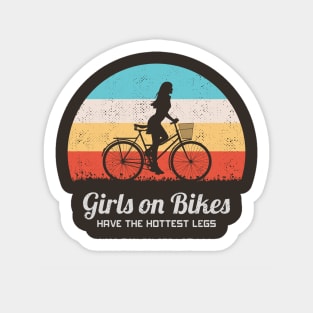 Girl on bike Sticker